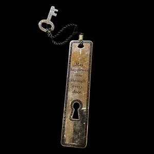 Vintage style thin metal bookmark